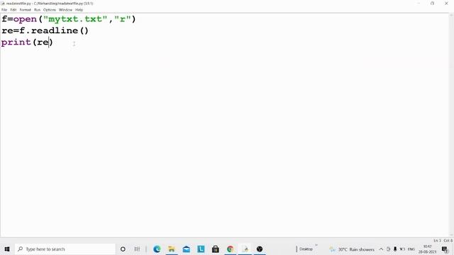 Read Line By Line from file in python смотреть онлайн