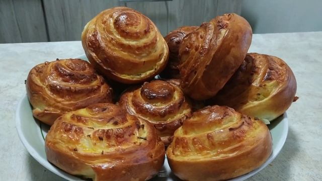 сырно- луковые булочки. вкусняшка! смотреть онлайн