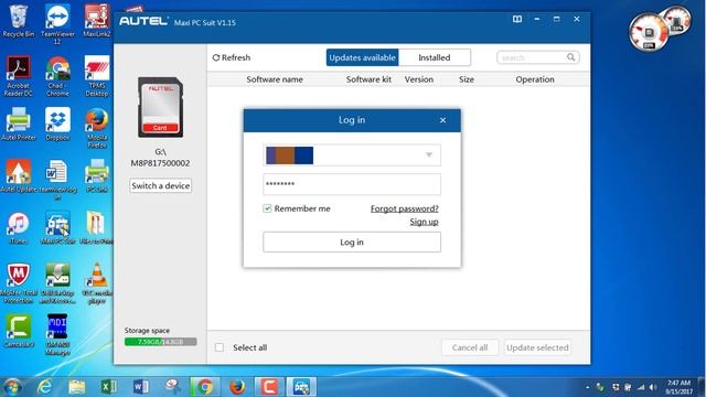 Updating using Autel Maxi PC Suite смотреть онлайн