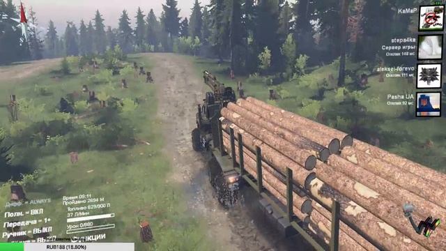 SpinTires Карта «Плоскогорье Отрыган» смотреть онлайн