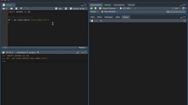 Reading in tab and csv files in Python смотреть онлайн