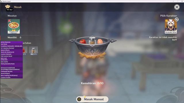 CARA MENGGUNAKAN FITUR AUTO COOK DI AKREPI/AKEBI CHEAT GENSHIN смотреть онлайн