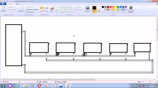 Воздух в трубах. Коллекторная система. Двухтрубная система с верхним розливом. Петля Тихельмана. смотреть онлайн