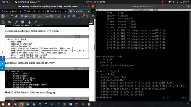 Setting Load Balancing dengan HAProxy смотреть онлайн
