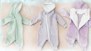 Как сшить детский комбинезон для новорожденного Дэми. Новая выкройка!