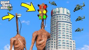 ФОНАРЕГОЛОВЫЙ И СВЕТОФОРОГОЛОВЫЙ СОЖРАЛ ВЕСЬ ГОРОД В ГТА 5 МОДЫ! ОБЗОР МОДА В GTA 5! ИГРЫ ВИДЕО MODS