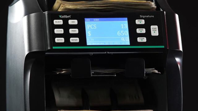 Kolibri Signature: 2-Pocket Bank Grade Mixed Money Counter, Sorter and Reader with Built-in Printer смотреть онлайн