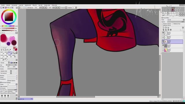 how I paint in paint tool sai, photoshop, and krita смотреть онлайн