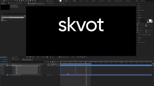 Анимированная типографика в Adobe After Effects | Typography animation in Adobe After Effects смотреть онлайн