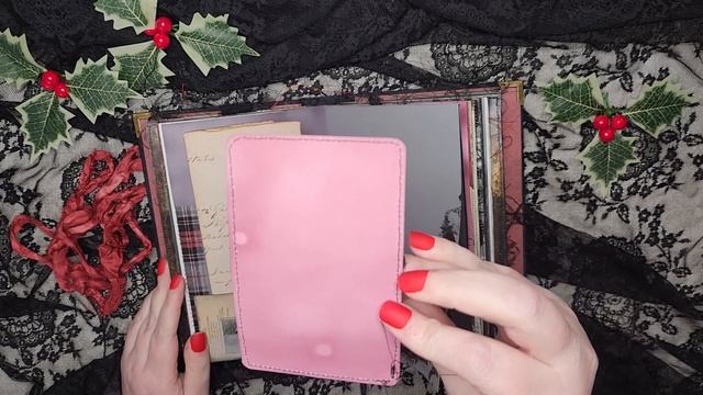 Gothic Christmas Journal (sold!) - Black Red Junk Journal - No talking, just Creepy Christmas Music смотреть онлайн
