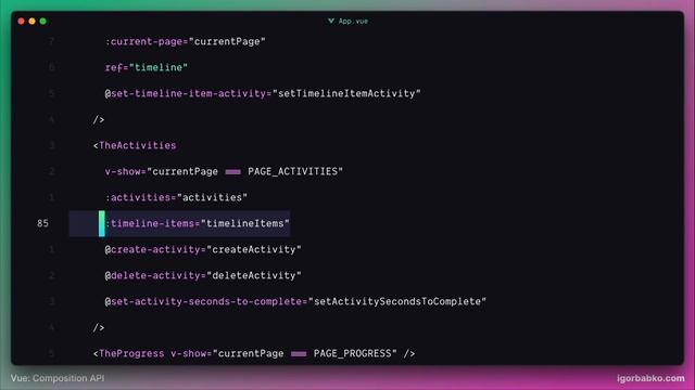 Vue Composition API с нуля #63 - Доступ к массиву TimelineItems через provide / inject смотреть онлайн