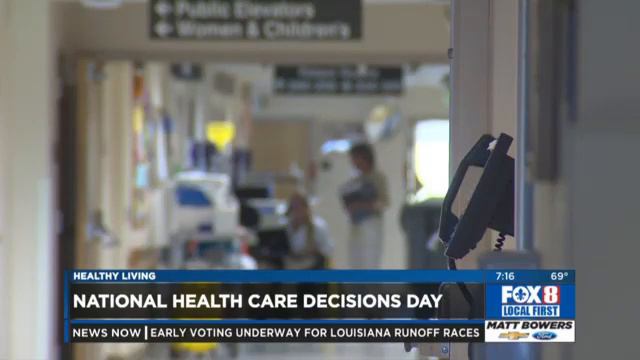National Healthcare Decisions Day - Dr. Brent Wallis On WVUE FOX 8 News