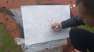 отстрел патрона на барсе 1.6х28 с бекаса 16 м авто с насадки +100мм чок 1мм на 35 м дробь 3