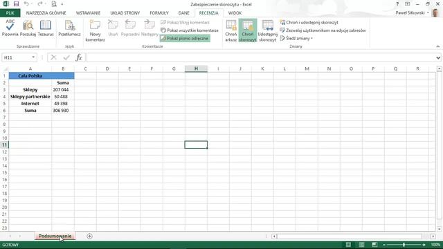Chroń skoroszyt - Kurs Excel od podstaw смотреть онлайн