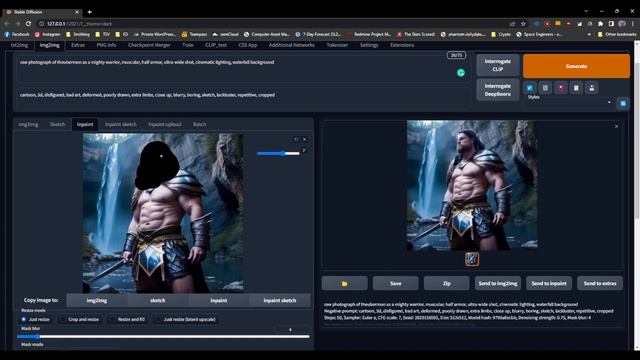 Inpaint whole picture, only masked, and padding explained for Automatic1111 смотреть онлайн