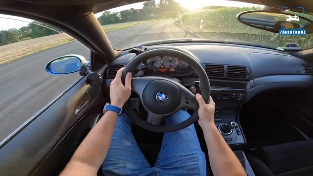 BMW M3 CSL E46 максимальная скорость, автобан POV