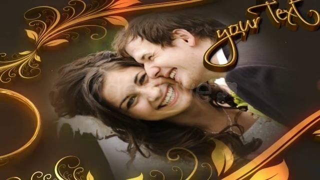 Свадебное слайд-шоу заставка на свадебный фильм Videohive Wedding Gold Rings DIZAYNPROJECT смотреть онлайн