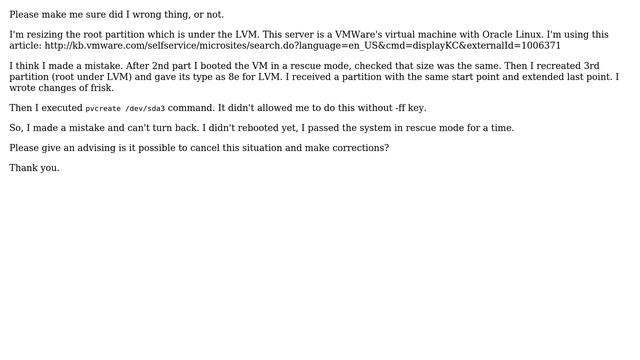 DevOps & SysAdmins: Extend root logical volume for VM with Oracle Linux of VMWare смотреть онлайн