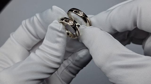 ОБРУЧАЛЬНЫЕ КОЛЬЦА ИЗ БЕЛОГО ЗОЛОТА С БРИЛЛИАНТАМИ смотреть онлайн