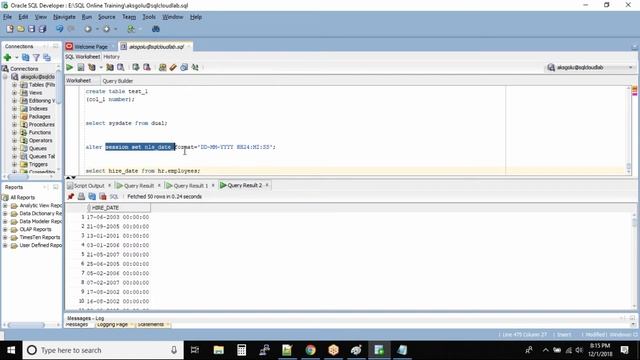 Oracle SQL DATE Data Types | Oracle SQL fundamentals смотреть онлайн