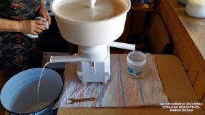 Сепарируем козье молоко, получаем сметану и творог// "Мое Подворье"