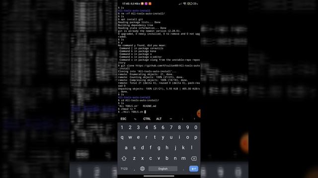 Как установить все нужные программы одним предложением в Termux смотреть онлайн