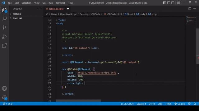 Create QR Codes in JavaScript with QRCodes.js смотреть онлайн