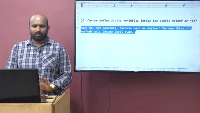 Core Java Questions | Q1. Can we define static variables inside the static method or not? |by Rata смотреть онлайн