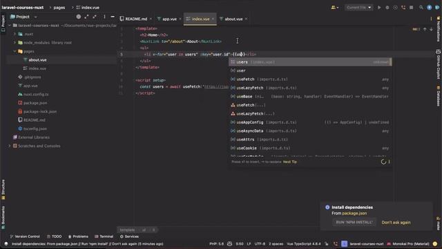 Nuxt 3 project setup & data fetching смотреть онлайн