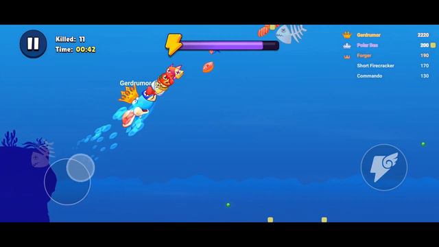 Blue Monster Fish - Hide n Eat - King Fish.IO - TURTLE & BOSS Shark, fishdom смотреть онлайн