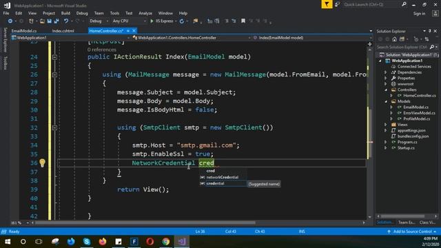 ASP Net Core - send mail using Gmail SMTP Server смотреть онлайн