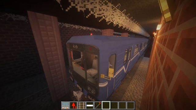 Minecraft - РОССИЙСКОЕ МЕТРО | Real Train Mod смотреть онлайн