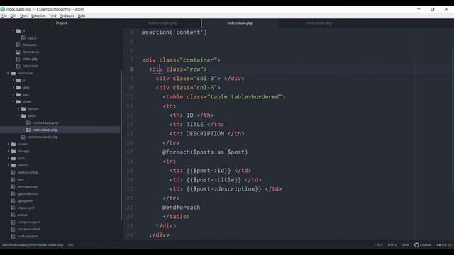 Easy Laravel CRUD Part 2 | View/Read смотреть онлайн