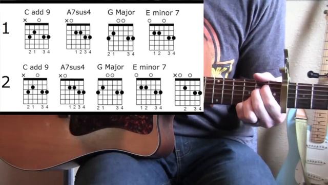 How to Play "Shut Up and Dance with Me" GUITAR TUTORIAL [Walk the Moon] - Guitar Lesson and Chords смотреть онлайн