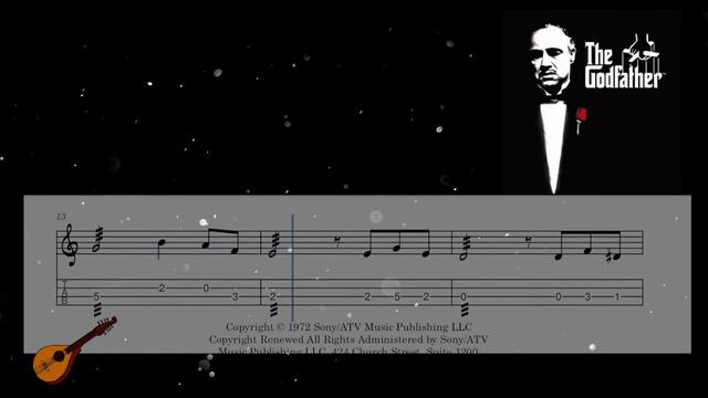 The Godfather Love Theme - Mandolin And Guitar Arrangement With Score And Tablature #mandolin #scor