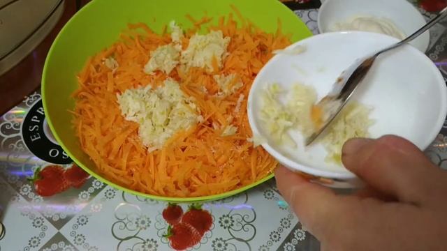 Как приготовить салат из моркови с чесноком и майонезом смотреть онлайн