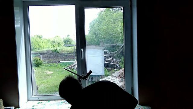 Откос из ПВХ в оконном проёме