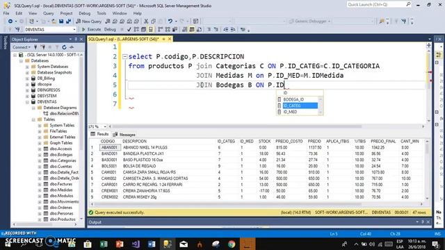 SQL SERVER Consultar Datos de 4 tablas, CON SENTENCIA JOIN смотреть онлайн