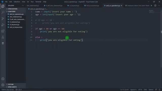 Python Course 2020 : Chapter02 - And Or Operators смотреть онлайн