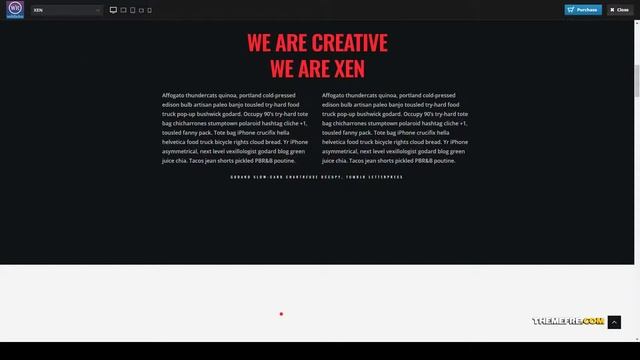 XEN - Creative Portfolio Agency WordPress Theme agency animation Build Website смотреть онлайн
