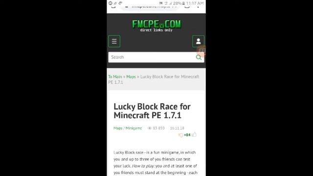 #MINECRAFT HOW TO DOWNLOAD LUCKY BLOCK RACE MAP IN MINECRAFT PE FOR FREE смотреть онлайн