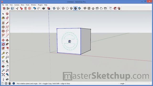 Rotating Objects in SketchUp Tutorial смотреть онлайн