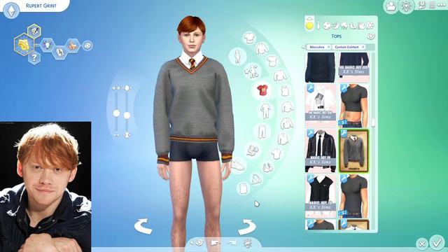 Rupert Grint / Ron Weasley (+ CC Links) | The Sims 4: Create a sim смотреть онлайн