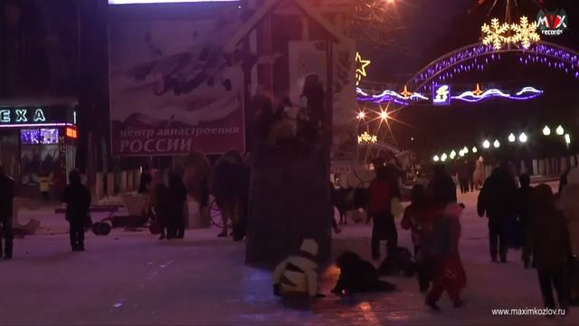 Подмосковный город Ступино. Новогодние праздники 2016 смотреть онлайн