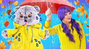 Кот Дымок гуляет под дождем ☂️️ Приключения Кота Дымок. Видео для детей про игрушки