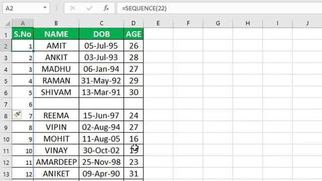Write auto serial number change dynamically while deleting rows in excel смотреть онлайн