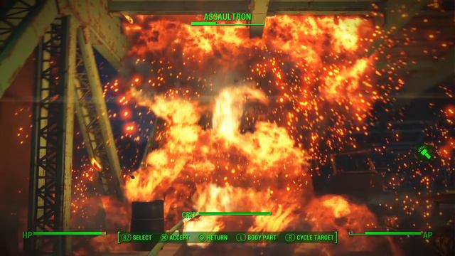 Slow-Mo Assaultron self-destruct смотреть онлайн