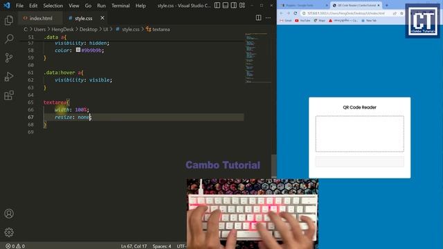 QR Code Reader using JavaScript HTML CSS ASMR - No Talking смотреть онлайн