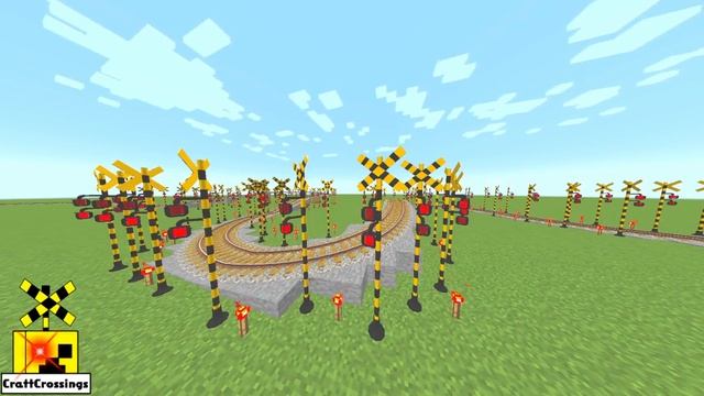 railway railroad crossing trains Minecraft 【踏切アニメ】まとめ003 смотреть онлайн