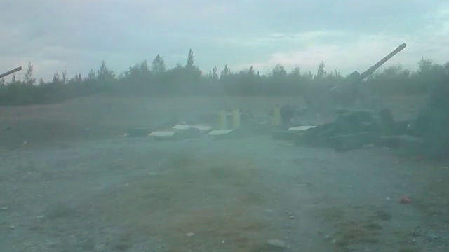 Грузинские орудия 2А36 "Гиацинт-***" в Южной Осетии смотреть онлайн